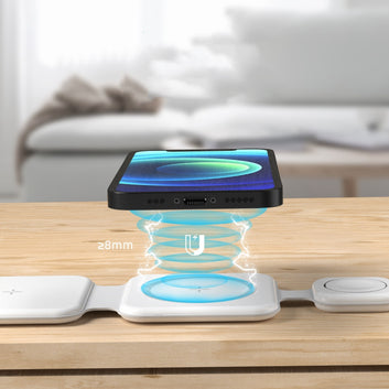 3 In 1 Magnetic Foldable Wireless Charger Charging Station Multi-device Folding Cell Phone