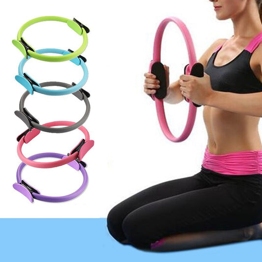 Yoga Fitness Pilates Ring Women Girls Circle Magic Dual Exercise Home Gym Workout
