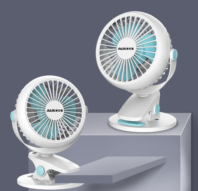 Portable Mini Desktop Fan Silent High Wind Power Cordless Rechargeable