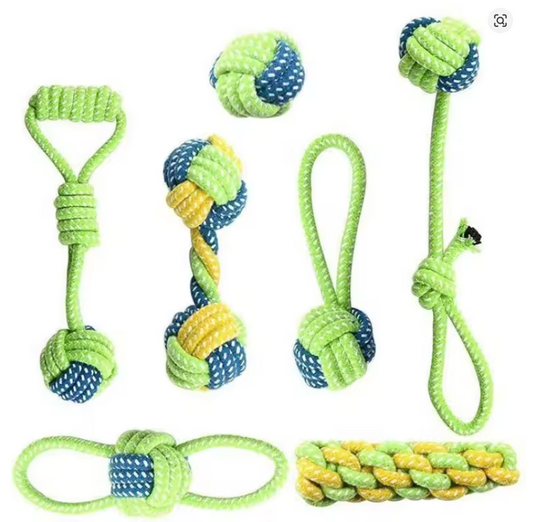 Pet Dog Toys for Large Small Dogs Toy Interactive Cotton Rope Mini Dog Toys Ball for Dogs Accessories Toothbrush Chew Puppy Toy